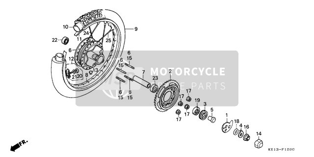 Roue arrière