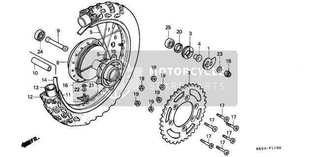 42713KB7901, Flap, Tire(Pirelli)(17X2.15), Honda, 2