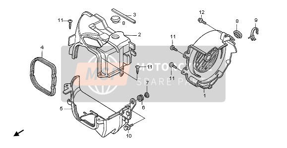 9390325380 Screw, Tapping, 5X16 Part Honda - MSP