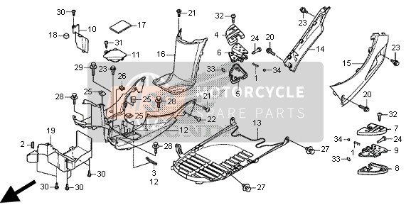 SH300AH 2019 SH 300 SCOOTER Honda motocicli # HONDA MOTO - Catalogo Online  di Ricambi Originali