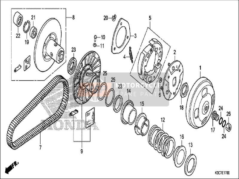 23100K04932 Belt, Drive (Mitsuboshi) Teile Honda - MSP 