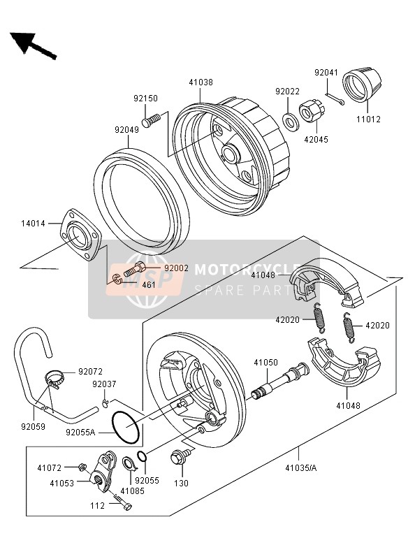 130AA1012, Flanschschraube,10X12, Kawasaki, 0