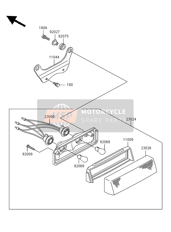 230081461, SOCKET-ASSY,Tail Lamp, Kawasaki, 0