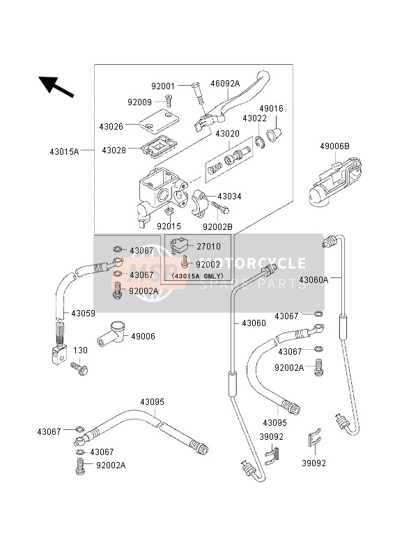 430151646, CYLINDER-ASSY-MASTER,Fr, Kawasaki, 0