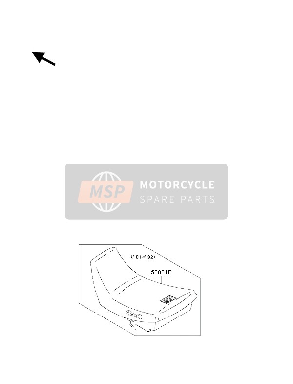 Kawasaki KLF300 4x4 2002 Seat for a 2002 Kawasaki KLF300 4x4