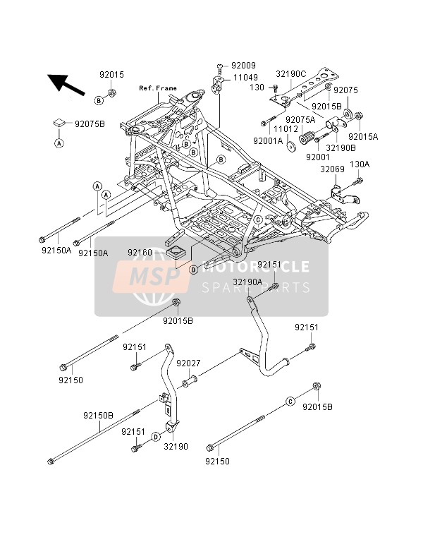 321901181, BRACKET-ENGINE, Kawasaki, 0