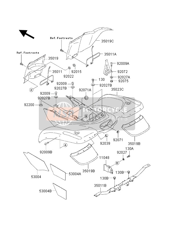 530041179, Mat,Rear Fender, Kawasaki, 1