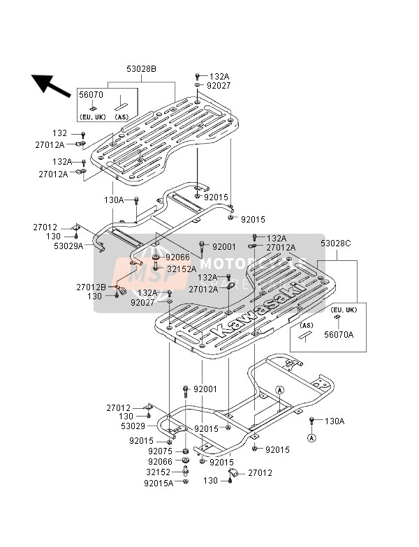 530291208, Carrier,Rr, Kawasaki, 0