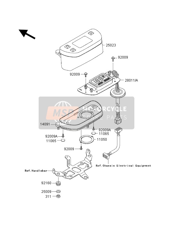 110501932, Bracket,Meter, Kawasaki, 0