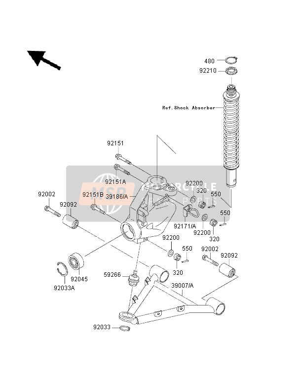 Kawasaki KVF400 2002 Suspension for a 2002 Kawasaki KVF400