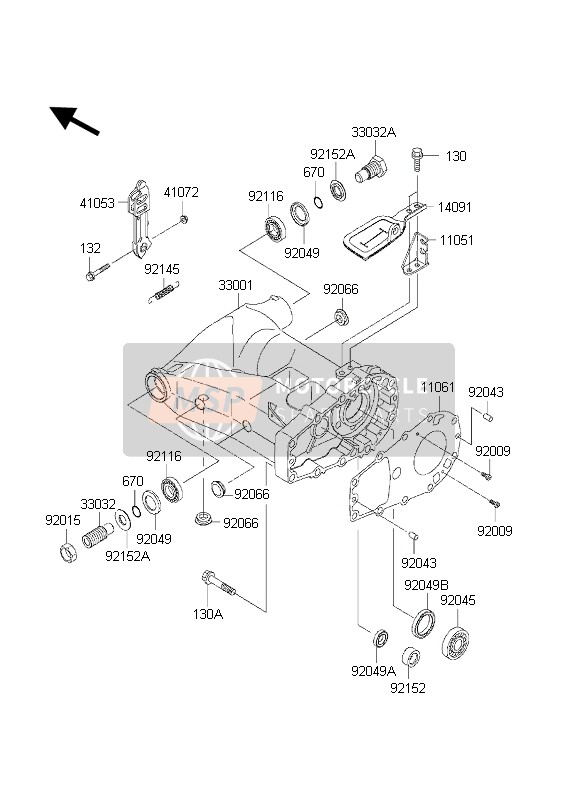 110611065, Gasket,Swing Arm, Kawasaki, 2