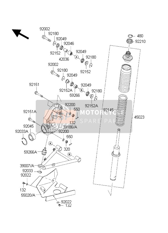 550201768, Guard, Front Axle, Lh, Kawasaki, 0