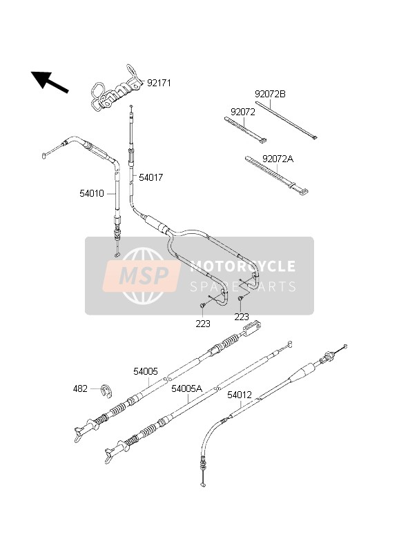 482EA8000, CIRCLIP-TYPE-E, 8mm, Kawasaki, 0