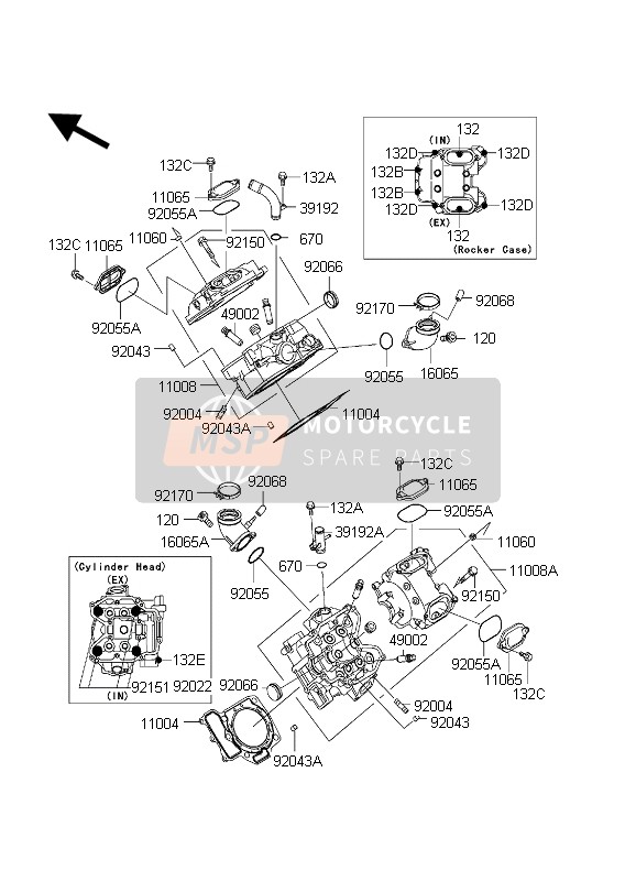 921501302, Schraube,6X55, Kawasaki, 1