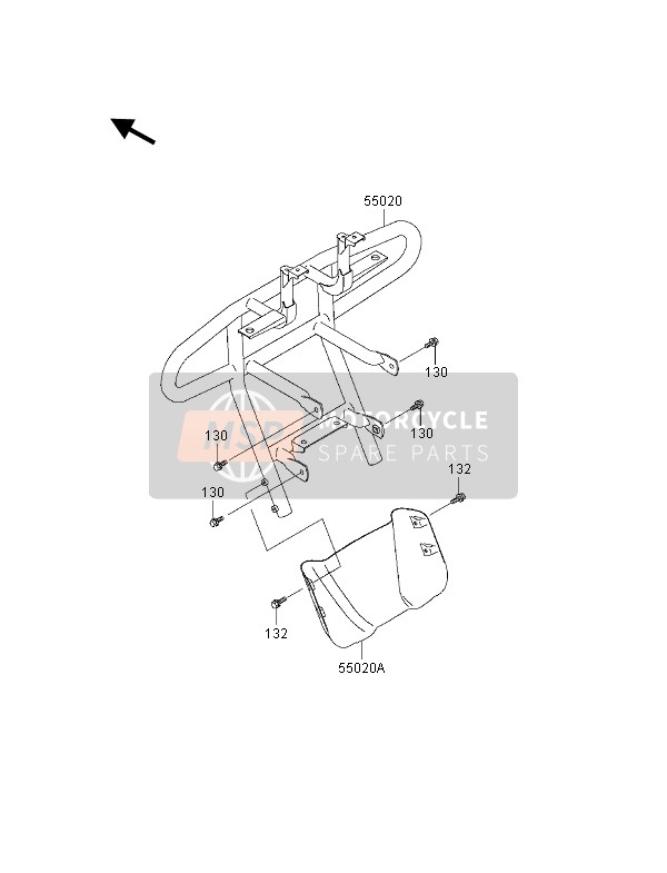 Kawasaki KVF300 4x4 2001 Guard for a 2001 Kawasaki KVF300 4x4