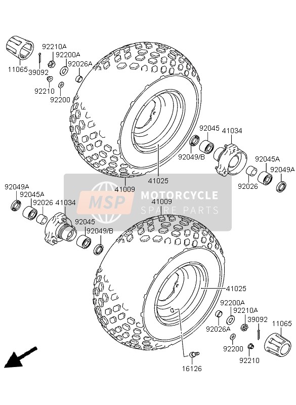 92200S291, Washer KSF400A6F, Kawasaki, 0