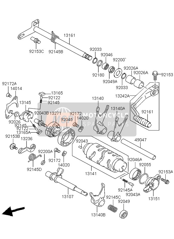 92145S101, Spring,Reverse Lock, Kawasaki, 0