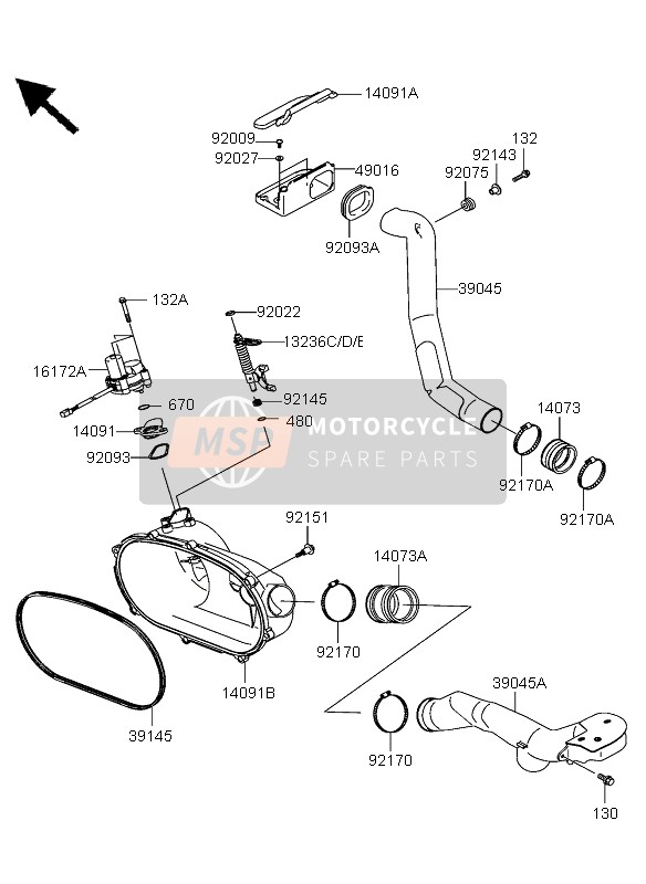 921522694, Collr,Brake Pedal KX80-B2, Kawasaki, 0