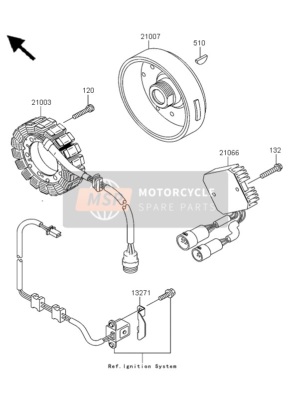 Kawasaki KVF360 2003 GENERATOR für ein 2003 Kawasaki KVF360