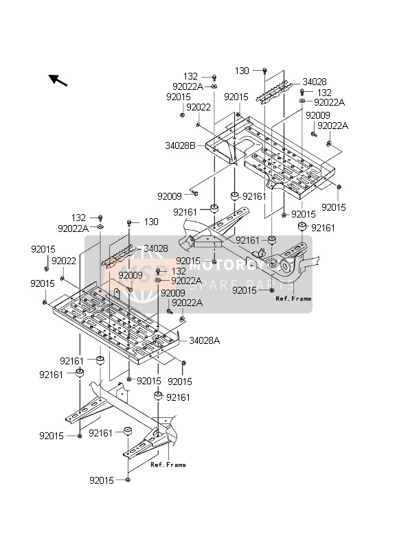 340287511UF, Step,Lh,S.Gold, Kawasaki, 0