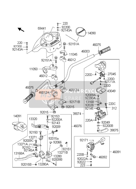 920091968, Screw, Tapping, 5X20, Kawasaki, 0