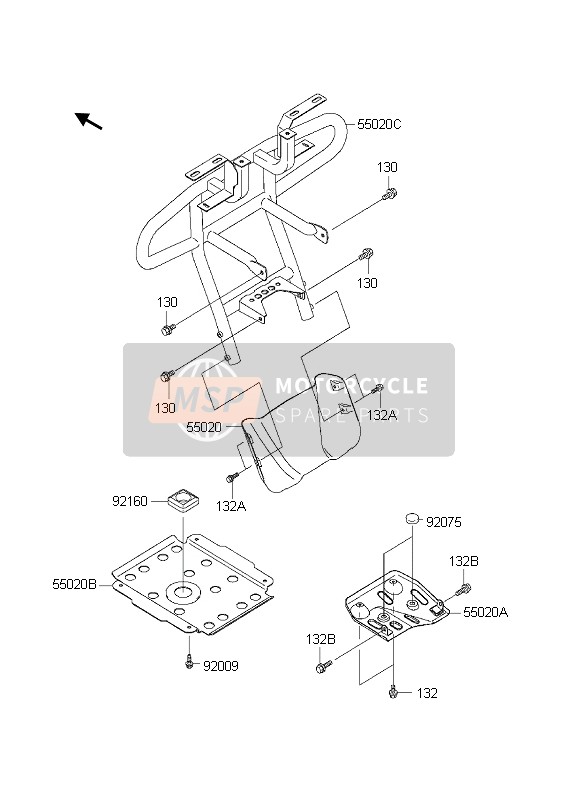 550201756, Guard,Swingarm, Kawasaki, 0