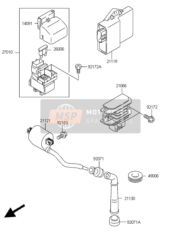 21119S010, Zuender, Kawasaki, 1