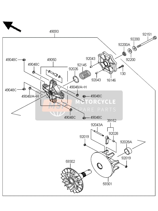 Kawasaki KFX700 (KSV700B6F) 2006 Convertitore di unità per un 2006 Kawasaki KFX700 (KSV700B6F)