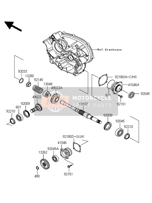 Front Bevel Gear