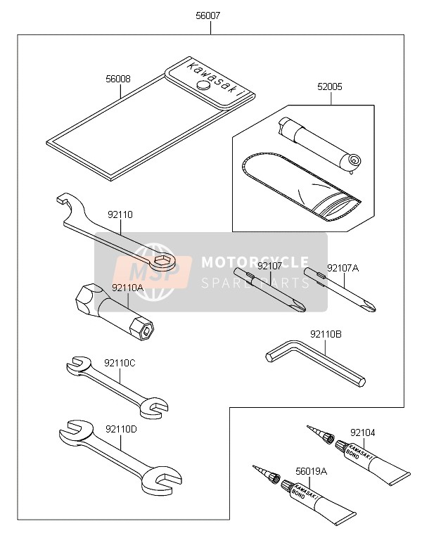 Kawasaki KLF300 2006 Outils des propriétaires pour un 2006 Kawasaki KLF300