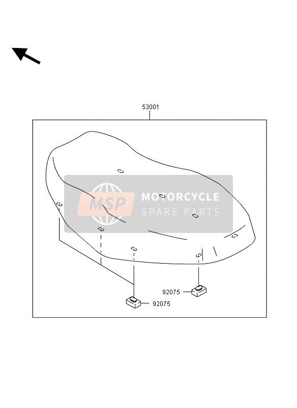 Kawasaki KVF360 4X4 2006 Siège pour un 2006 Kawasaki KVF360 4X4