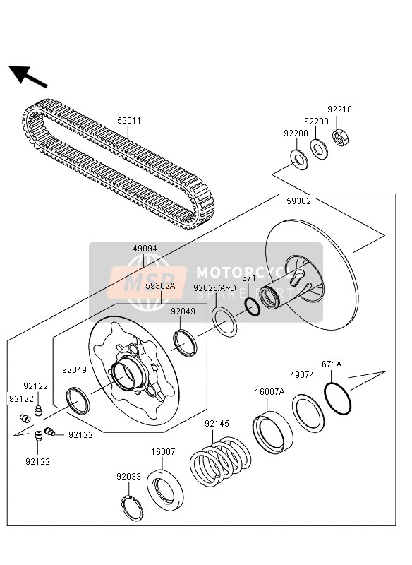 Driven Converter & Drive Belt