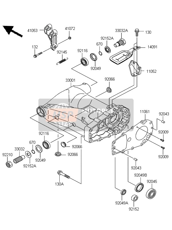 Bras oscillant