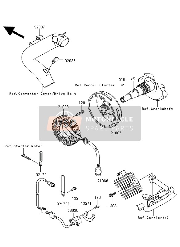 210070013, Rotor, Kawasaki, 0