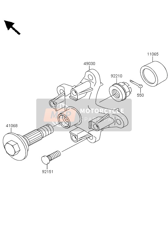 Kawasaki KVF360 2005 Front Hub for a 2005 Kawasaki KVF360