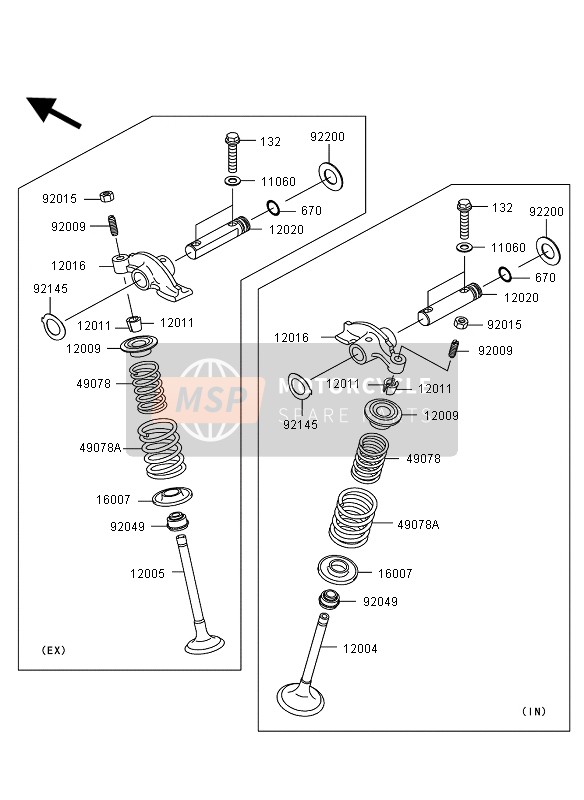 Kawasaki KVF360 4X4 2007 Valve for a 2007 Kawasaki KVF360 4X4