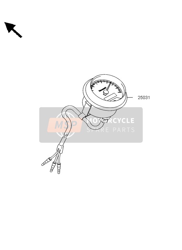 Kawasaki KVF360 2005 Meter for a 2005 Kawasaki KVF360