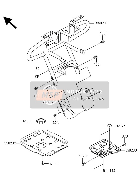 550201649379, Guard,Skid,Fr,M.Graystone, Kawasaki, 1