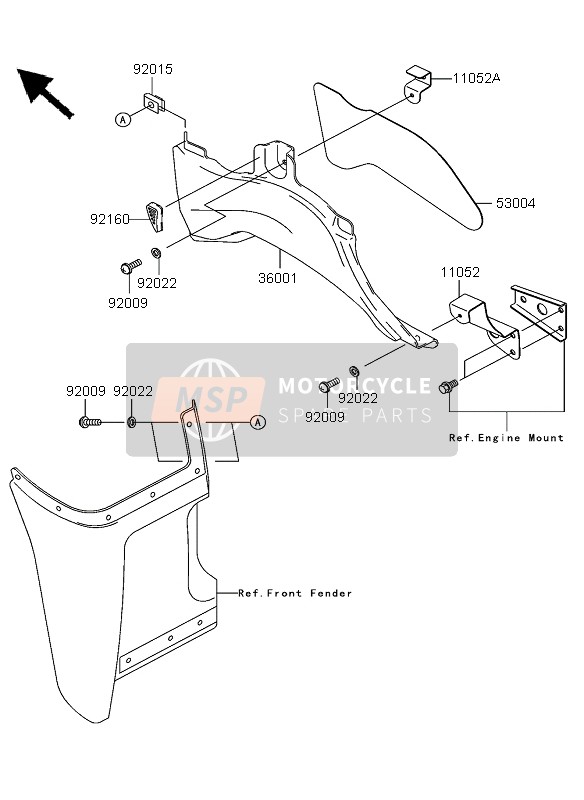 Kawasaki KVF360 4X4 2004 Side Covers for a 2004 Kawasaki KVF360 4X4