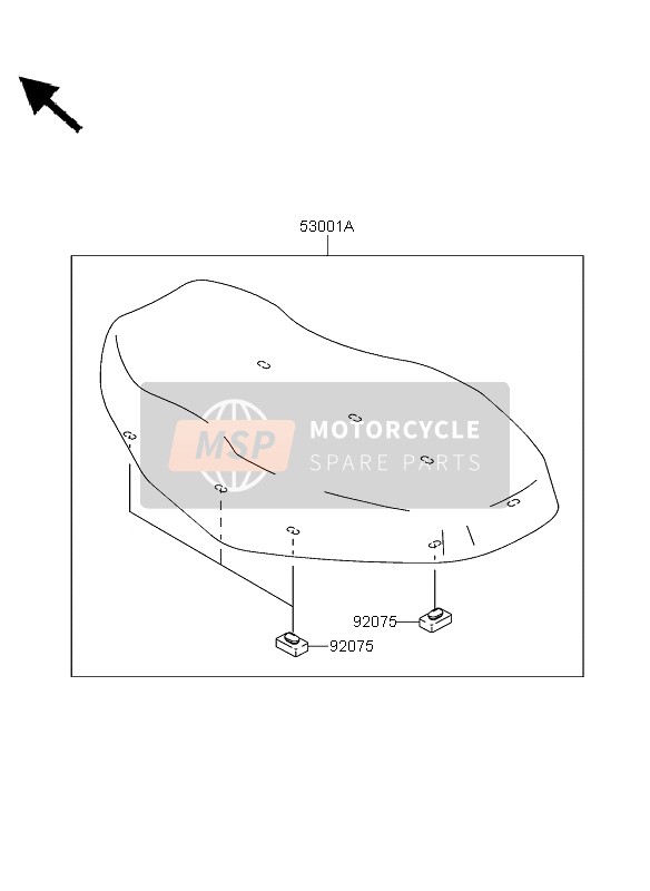 Kawasaki KVF360 4X4 2004 Posto A Sedere per un 2004 Kawasaki KVF360 4X4