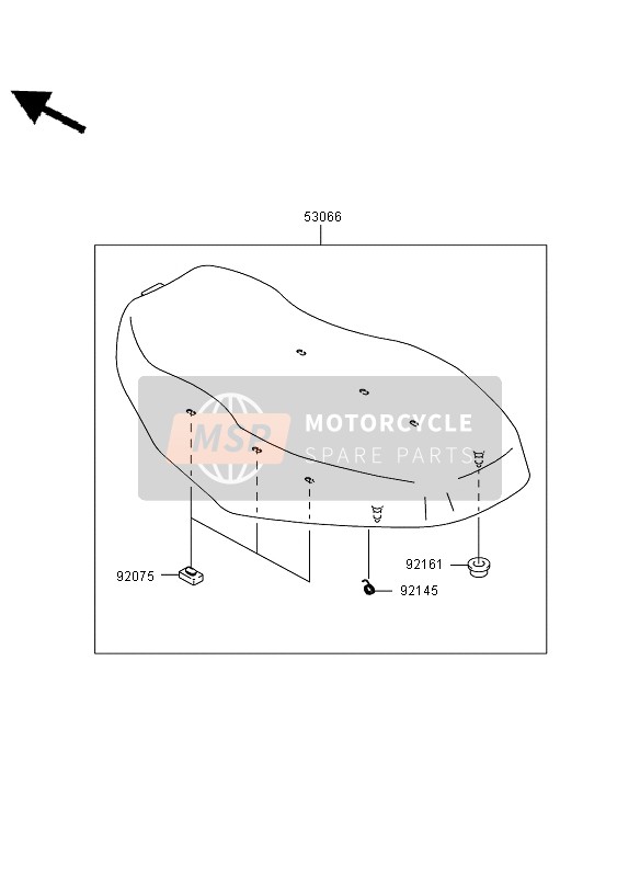 Kawasaki KVF650 4X4 2007 Seat for a 2007 Kawasaki KVF650 4X4