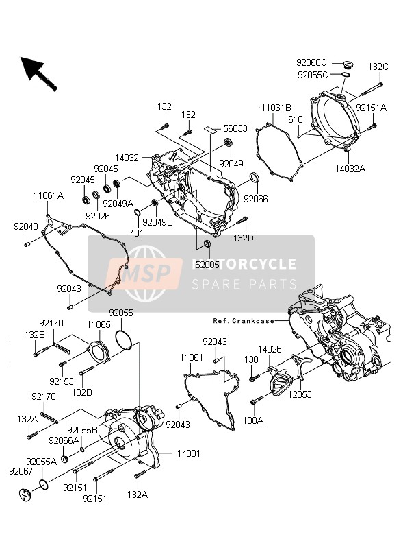 920550110, O-RING,58X2.5, Kawasaki, 0