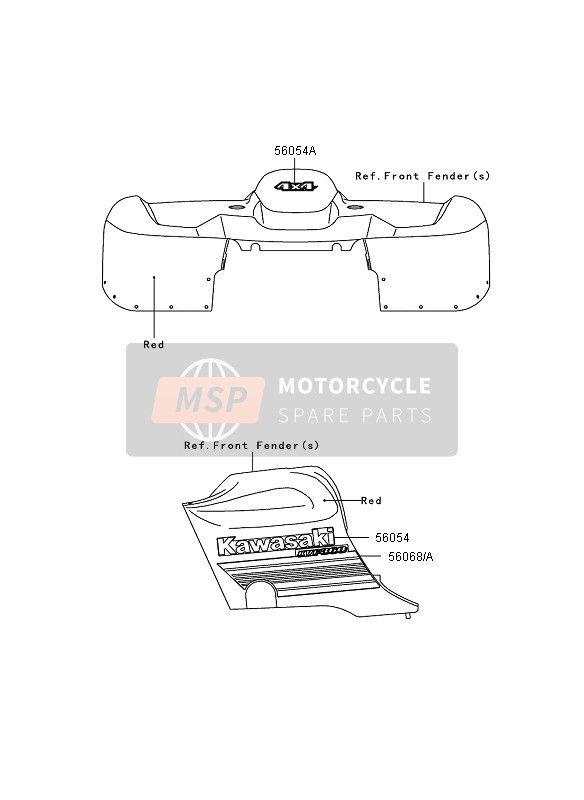 560680465, Sticker,AFDEKKAP-TANK,Rh, Kawasaki, 0