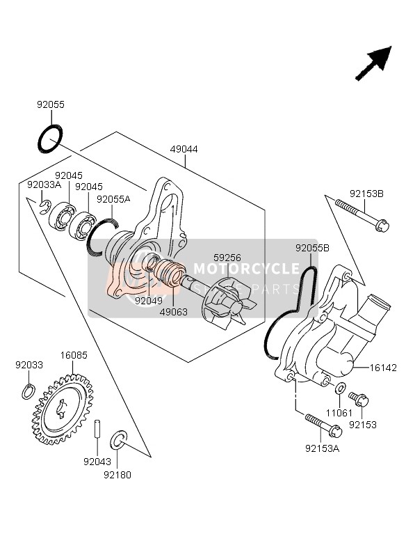 59256S003, Impeller, Kawasaki, 0