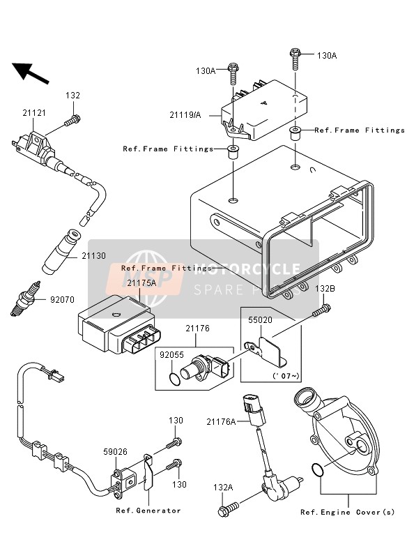 211750935, Control UNIT-ELECTRONIC, Kawasaki, 1