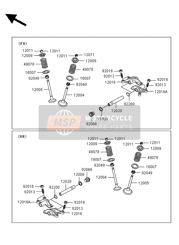 Kawasaki KVF750 4X4 2009 Valves for a 2009 Kawasaki KVF750 4X4