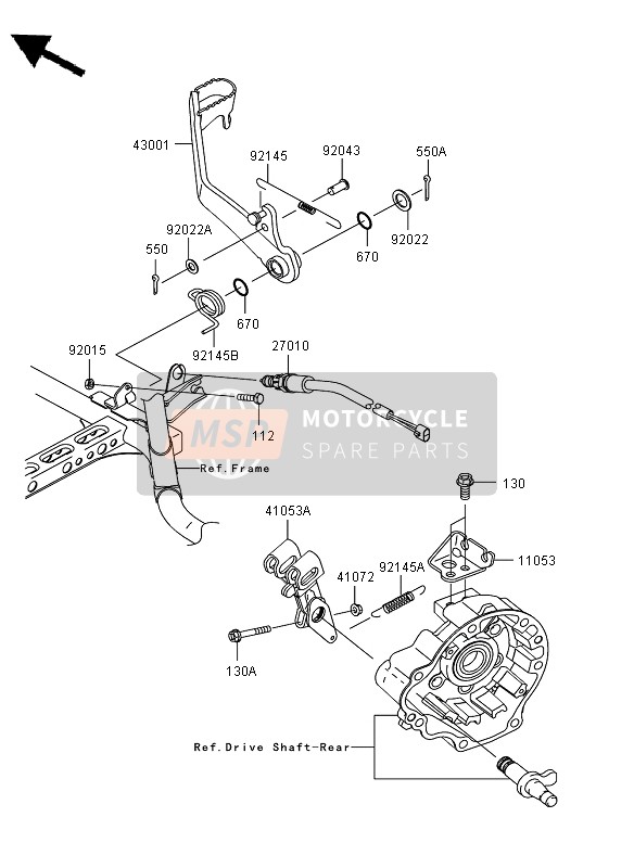 410530017, LEVER-BRAKE Cam, Kawasaki, 1