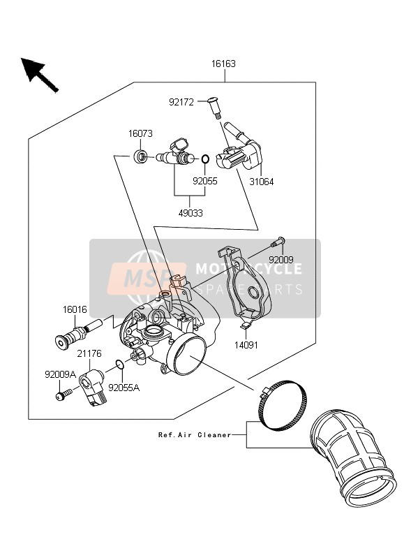 Kawasaki KFX450R 2011 Throttle for a 2011 Kawasaki KFX450R