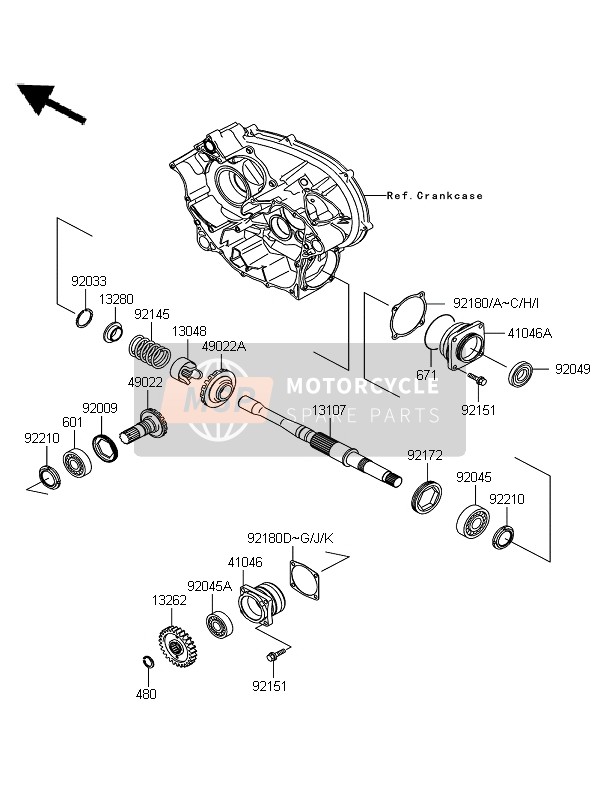 Front Bevel Gear