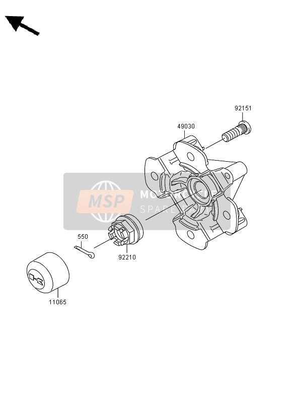 Kawasaki KVF750 4X4 2011 Front Hub for a 2011 Kawasaki KVF750 4X4